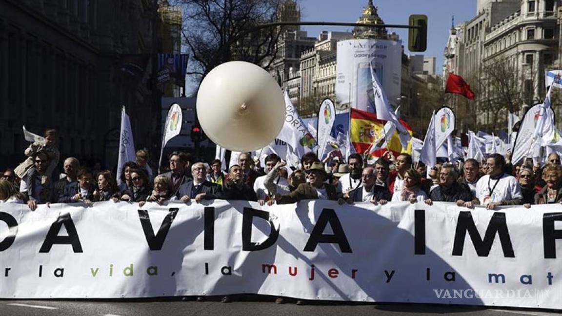 Miles de personas claman contra la reforma del aborto en Madrid