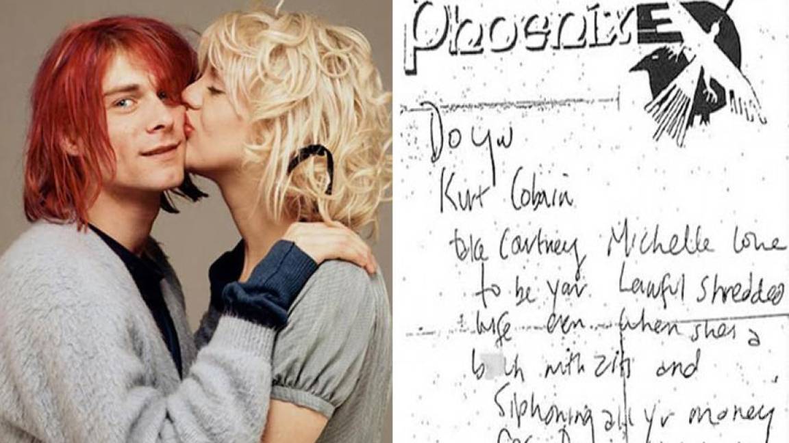 Kurt Cobain llamó &quot;perra con acné&quot; a Courtney Love