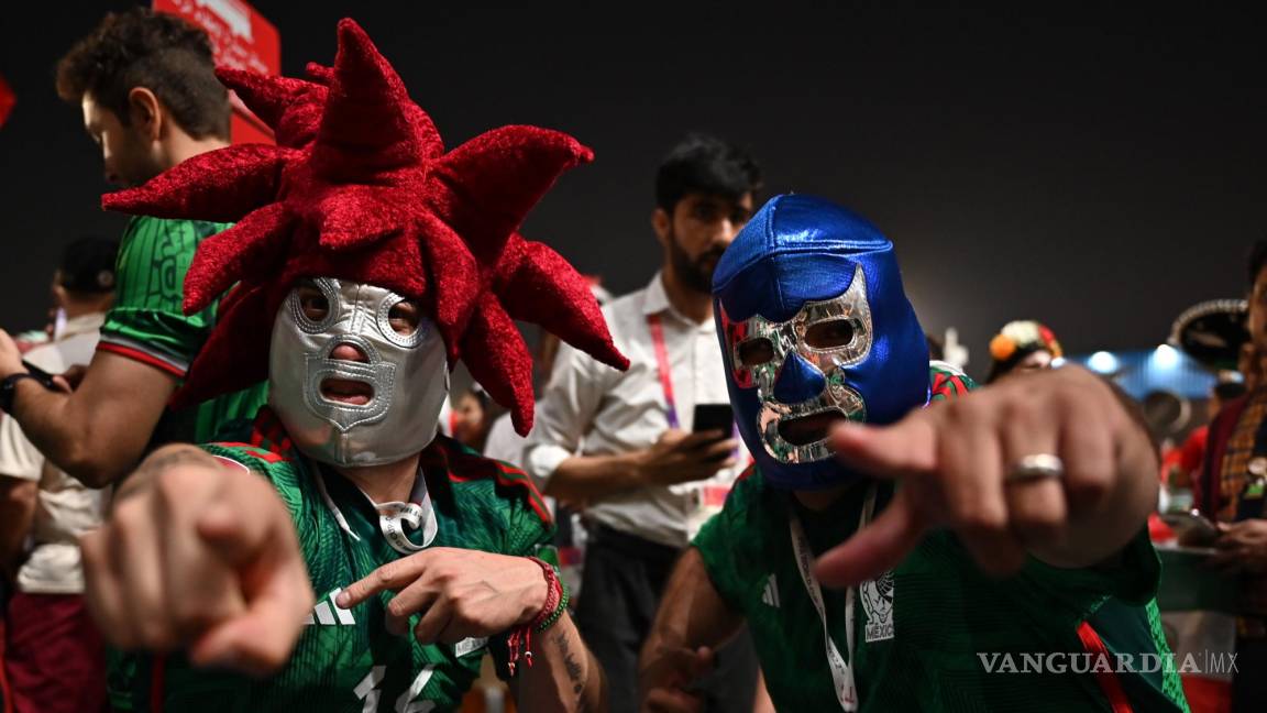 $!Seguidores de México antes del partido de la Copa Mundial de la FIFA 2022 entre México y Polonia en el Estadio 947 en Doha, Qatar.