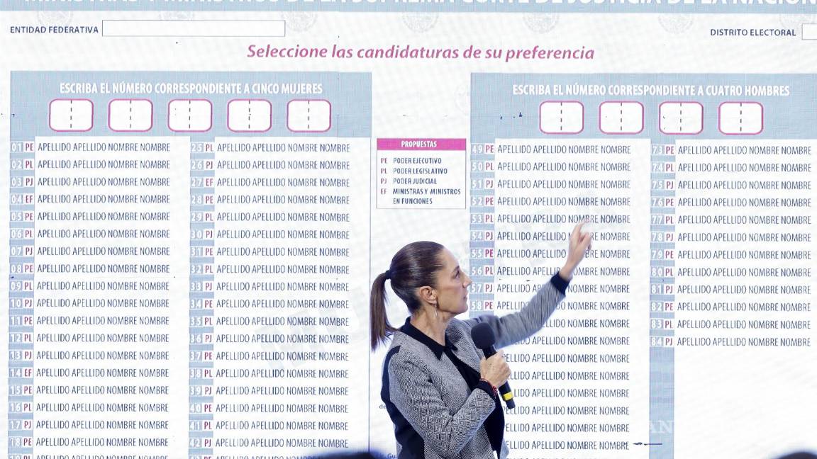 $!La presidenta de México, Claudia Sheinbaum, hizo un llamado a millones de mexicanos y mexicanas a salir a votar este domingo 1 de junio.