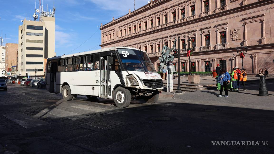 Transporte público de Saltillo pasó de 350 mil a 110 mil usuarios en 10 años