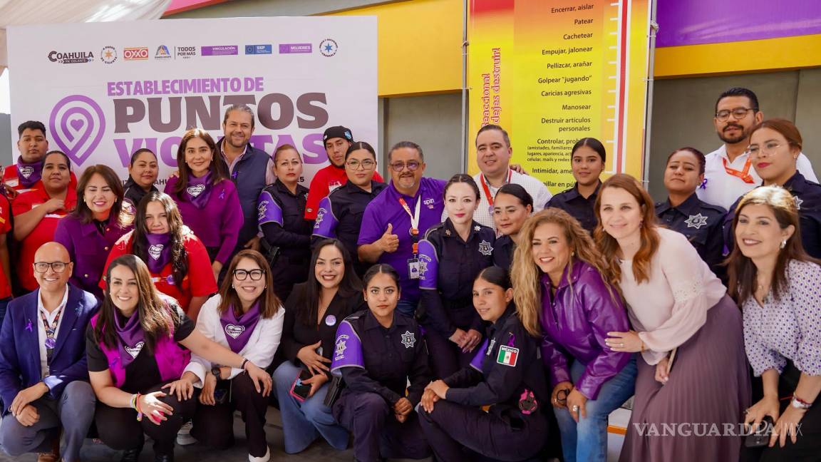 Oxxo se suma a la red de ‘Puntos Violeta’ de Ramos Arizpe, para proteger a mujeres en riesgo