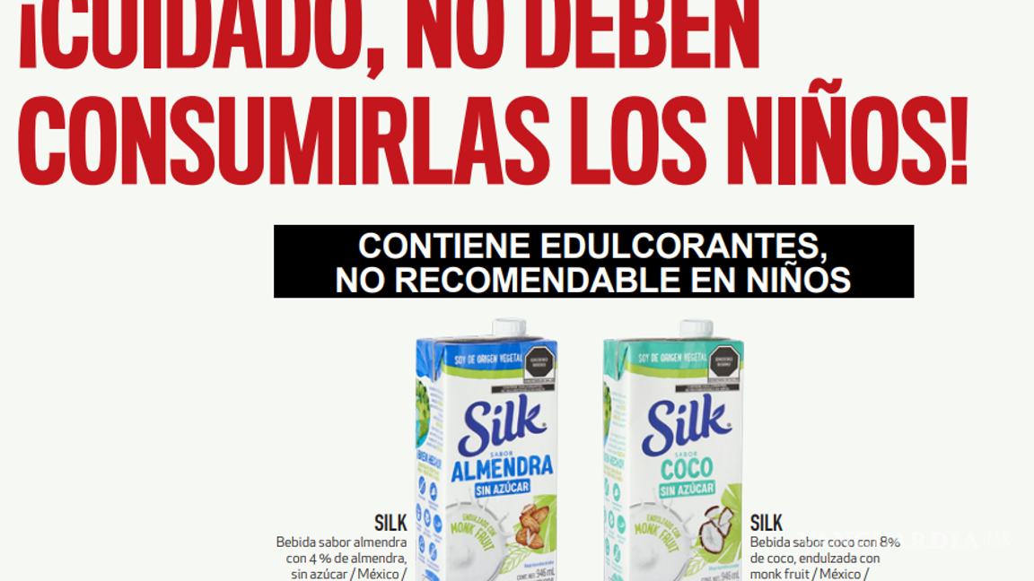 $!¡Atención padres! Profeco revela que bebidas Silk no deben ser consumidas por niños