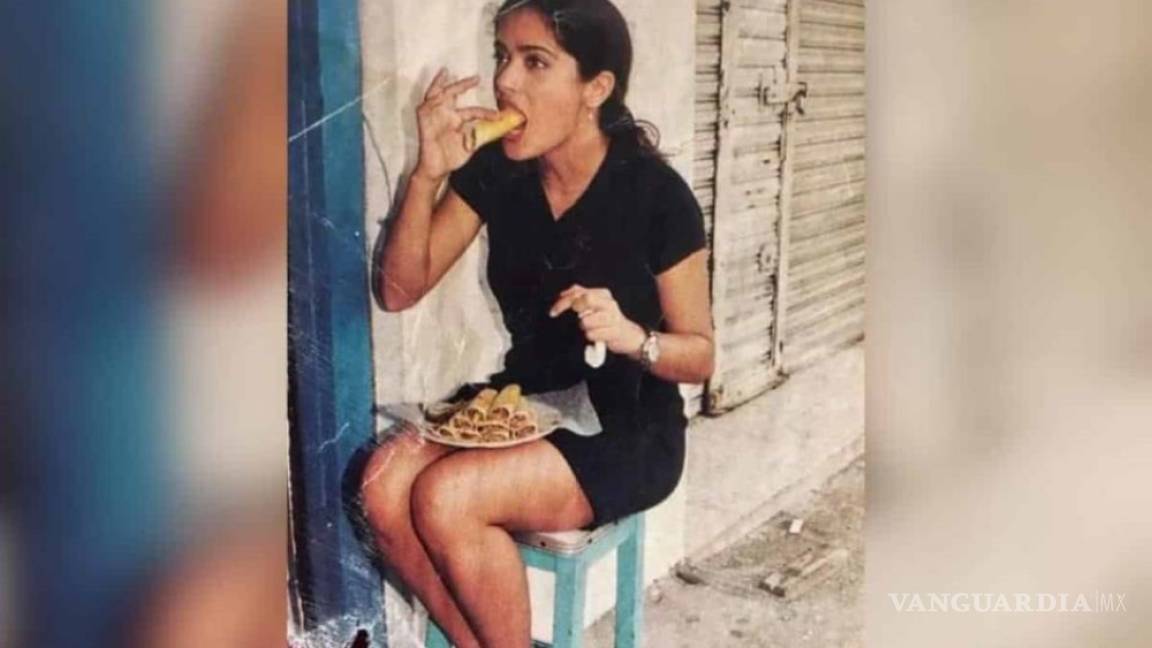 Salma Hayek comiendo unos tacos se hace viral
