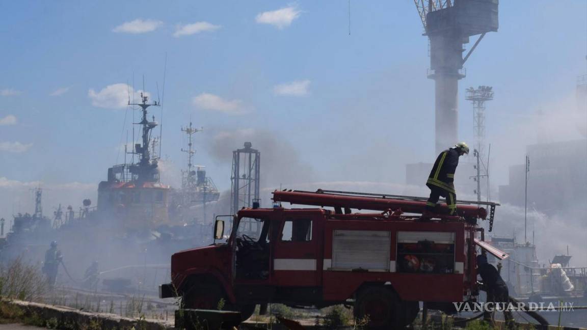 $!Aspectos de las acciones en el puerto Odesa, Ucrania.