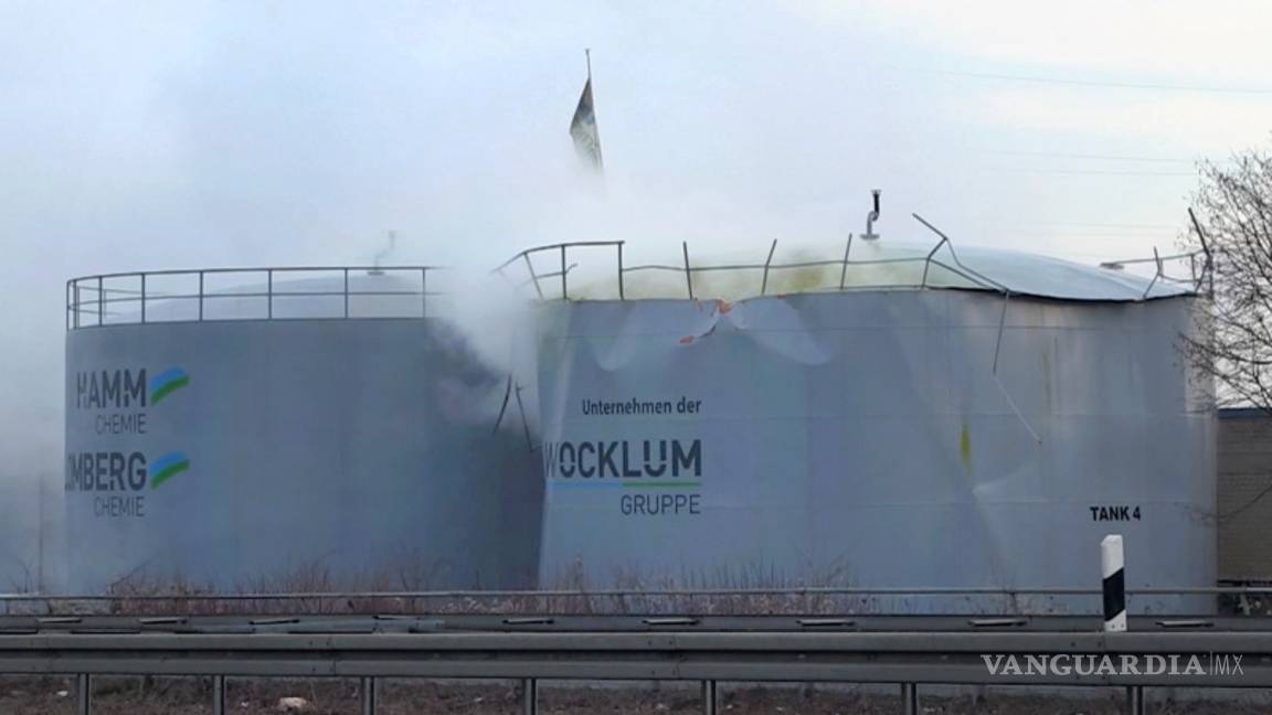 $!Fuga de ácido sulfúrico provoca nube tóxica en ciudad alemana