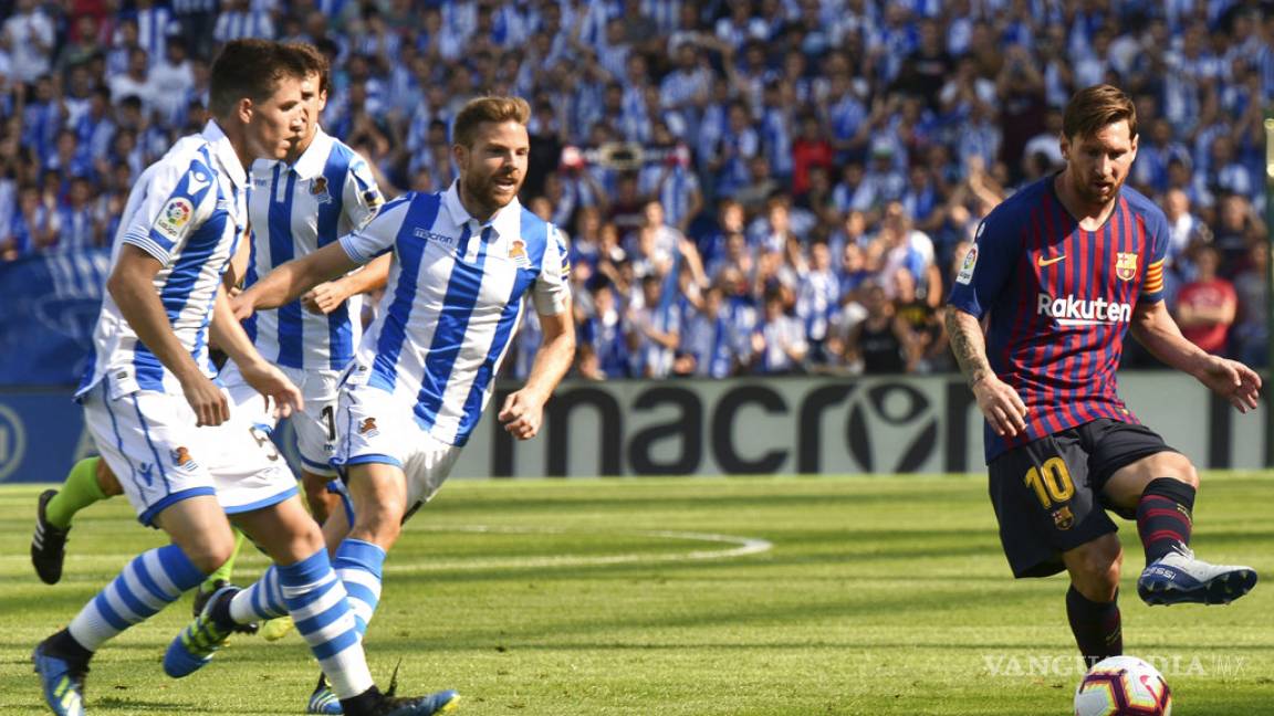 $!Con todo y susto Barcelona sacó el partido ante la Real Sociedad