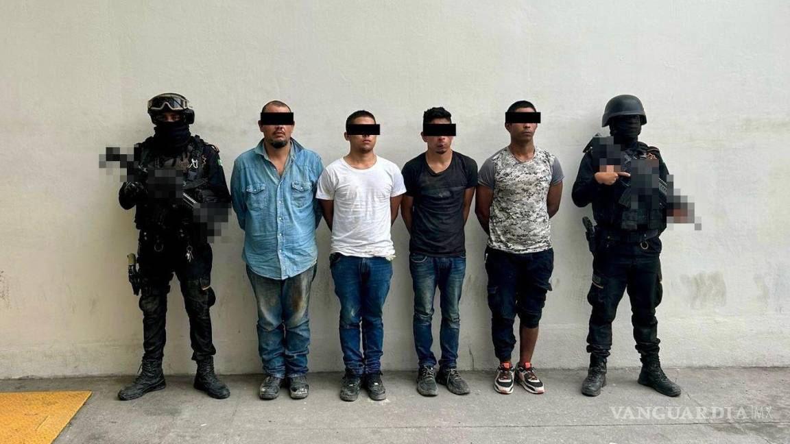 Detienen Fuerza Civil a cinco hombres fuertemente armados en Linares, Nuevo León