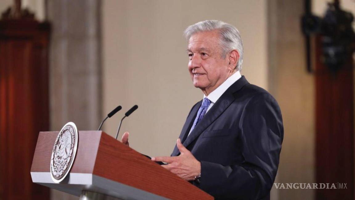 $!Andrés Manuel López Obrador, Presidente de México, durante la mañanera de hoy.