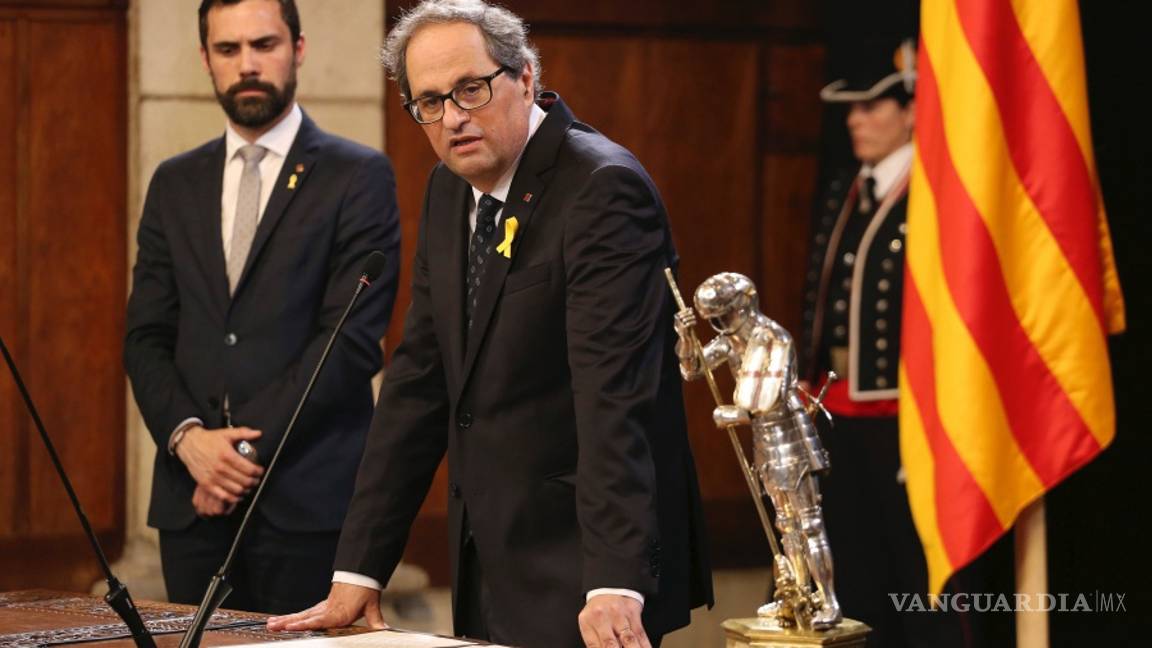 $!Joaquim Torra pide a Pedro Sánchez sentarse a negociar sobre Cataluña