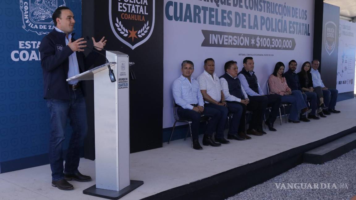 $!Inicia construcción de cuartel de la Policía Estatal en El Huachichil, en Arteaga