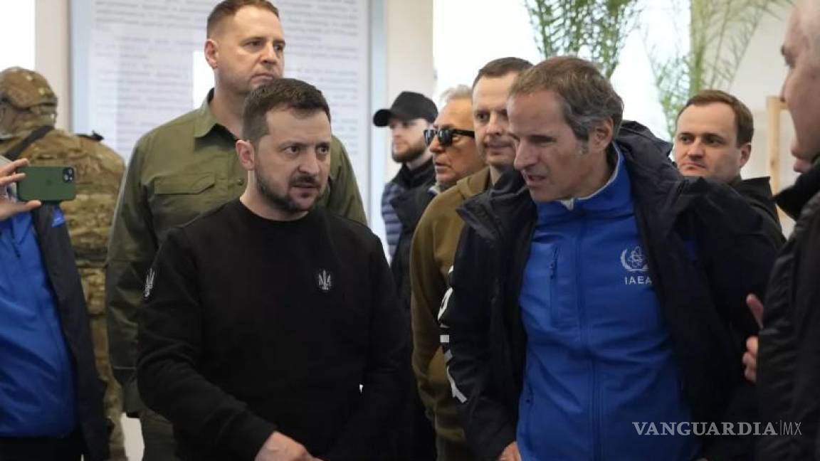 Zelensky se reúne con el jefe de la agencia atómica de la ONU cerca de la planta nuclear de Zaporizhzhia