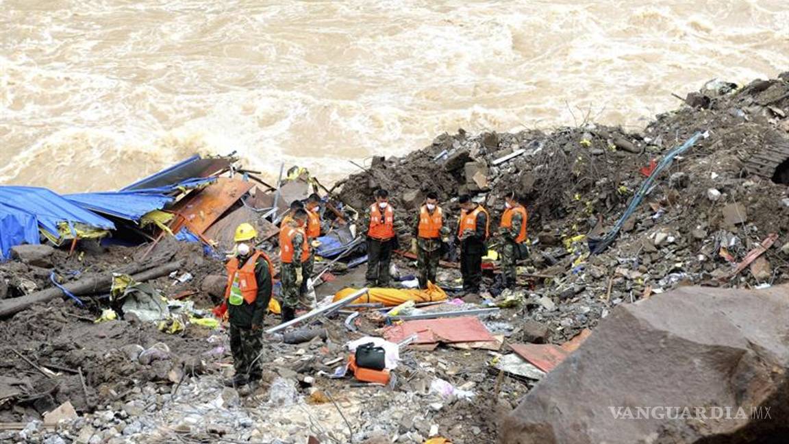 $!Mueren al menos 31 trabajadores por alud en China