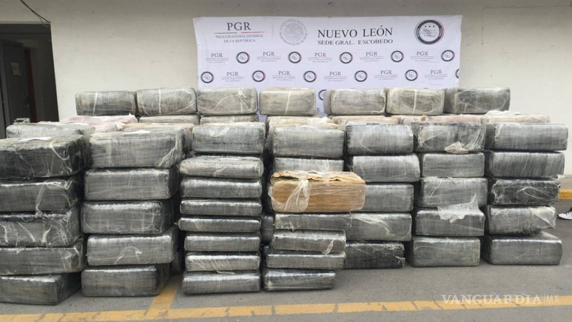 Decomisan dos toneladas de mariguana en Nuevo León
