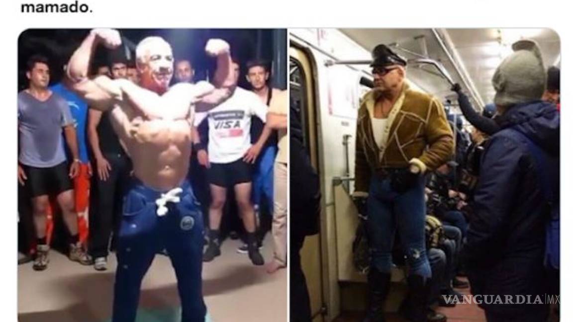 $!Este cuerpo no lo tiene ni Obama: 'AMLO' musculoso se hace viral en redes