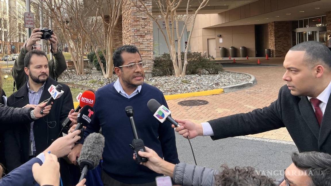 $!9/02/2023. El ex precandidato presidencial nicaragüense Félix Maradiaga, uno de los presos políticos nicaragüenses expulsados de su país a su llegada a EE.UU.