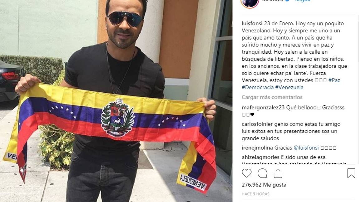 $!Famosos se unen por la libertad de Venezuela