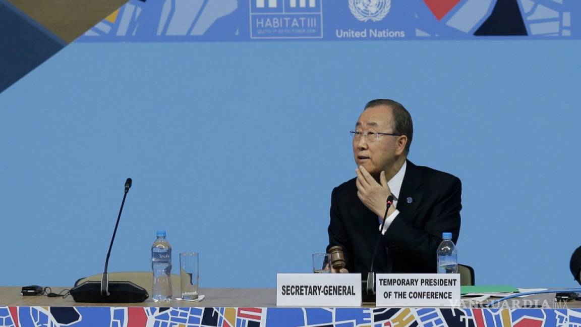Ban Ki-moon llama a construir ciudades del futuro en inicio de Habitat III