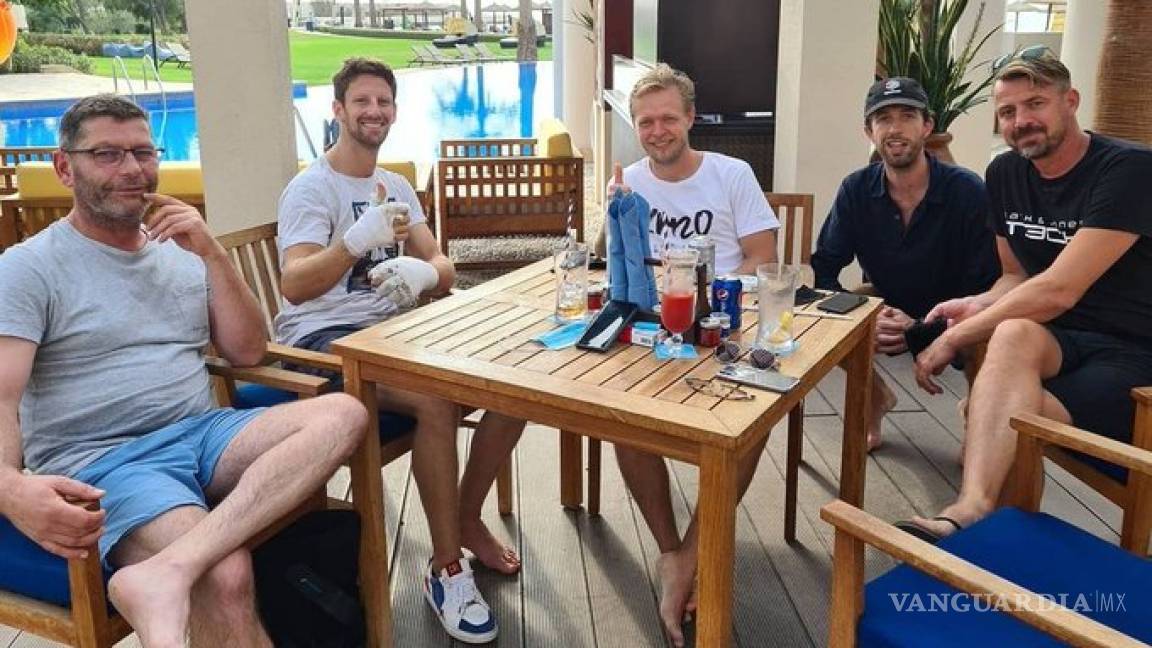 Grosjean recibió el alta médica tras su terrible accidente