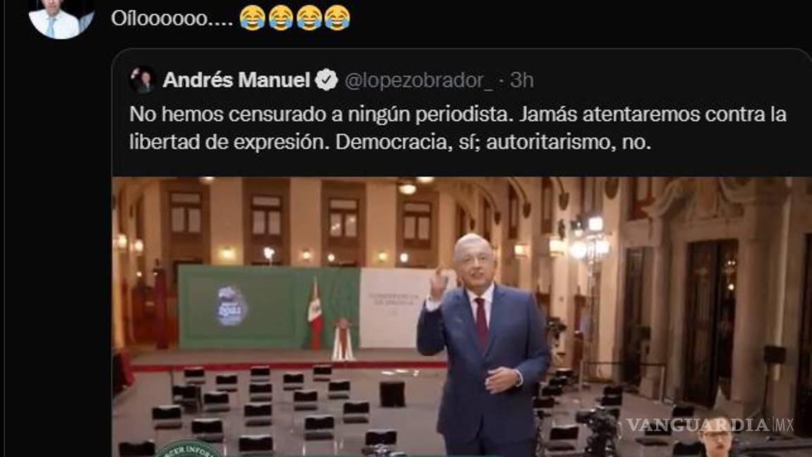 $!Ningún periodista ha sido perseguido o censurado: AMLO