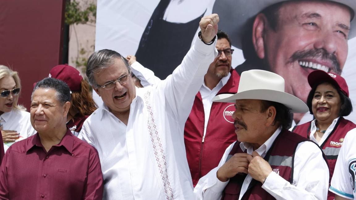 Marcelo Ebrard llega a Coahuila para acompañar a Armando Guadiana en su campaña a la gubernatura