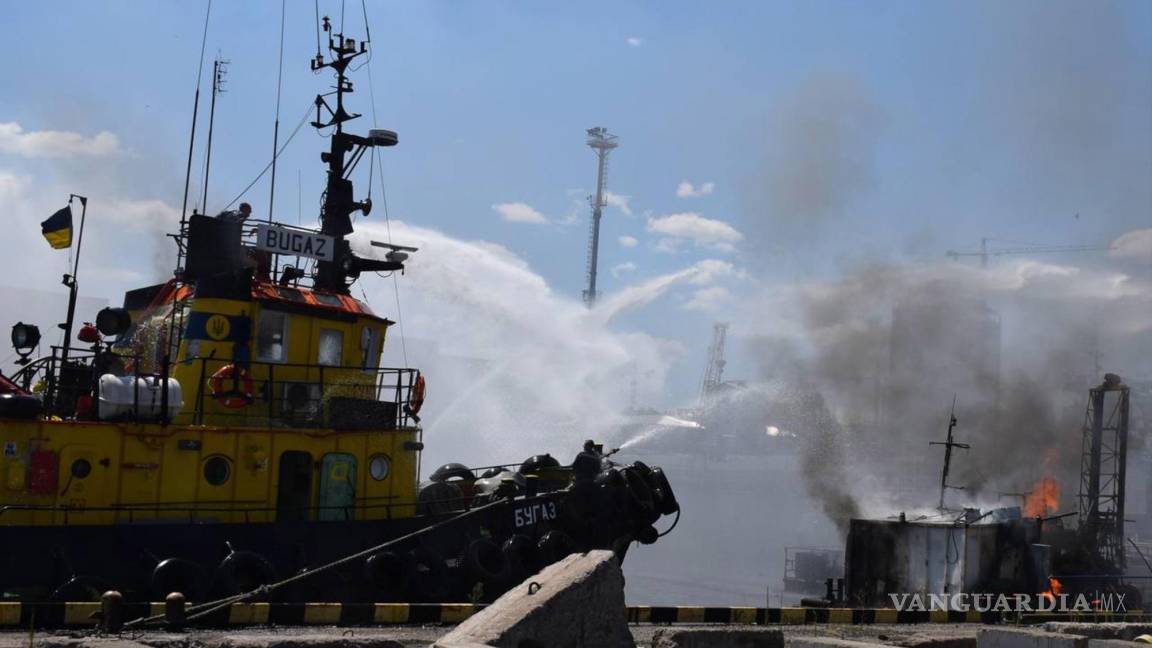 Rusia insiste que ataque en puerto de Odesa, Ucrania solo alcanzó objetivos militares