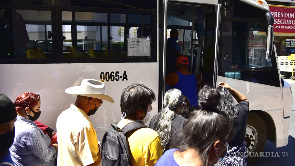 ‘Arrolla’ transporte público de Saltillo medidas de sanidad