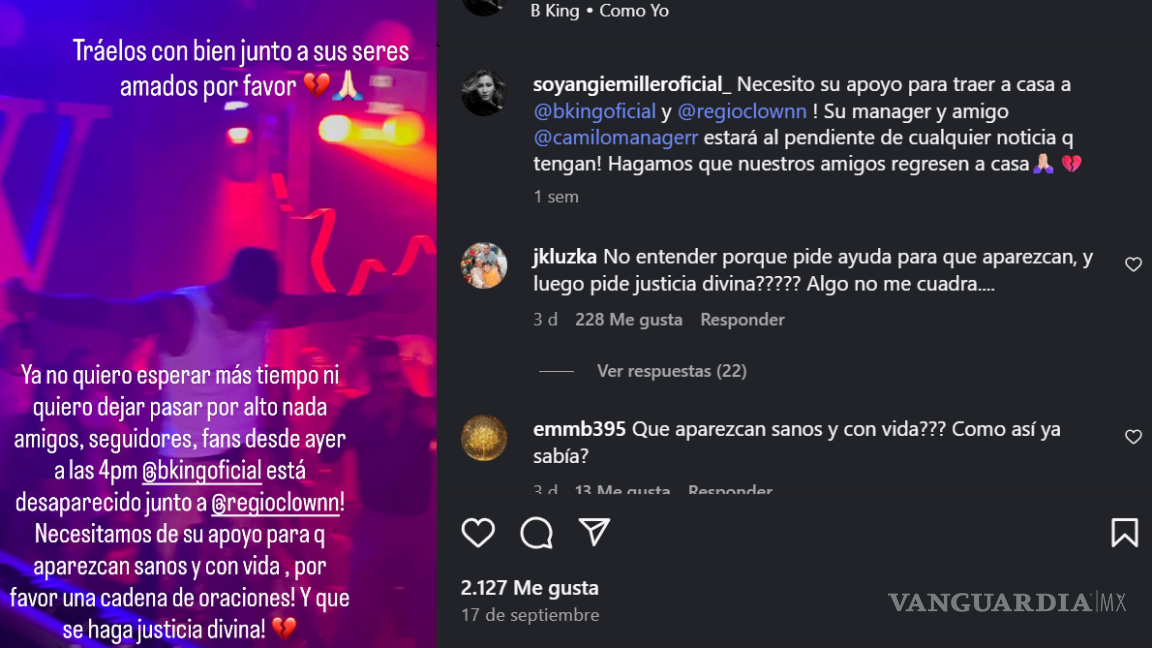 $!Desaparece Angélica Yetsey Torrini León, conocida como Angie Miller, tras la muerte de B-King y Regio Clown