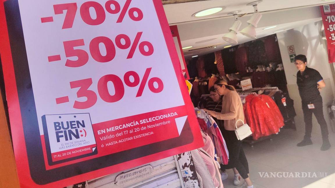 Del sur y oriente, hasta 60% de negocios que participarán en Buen Fin en Saltillo