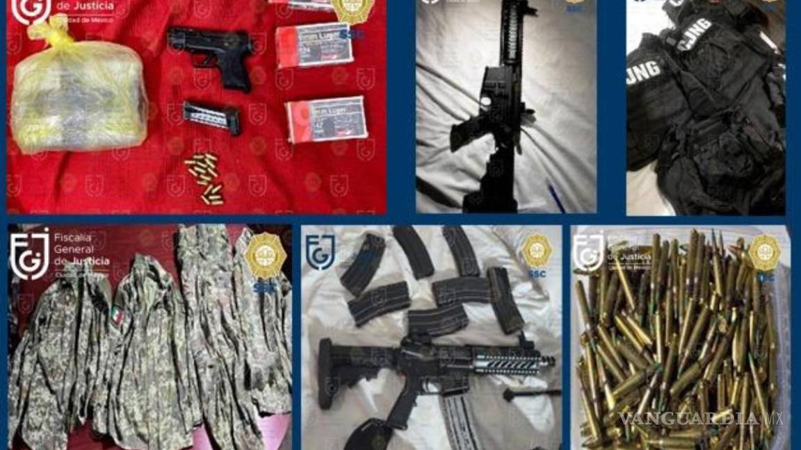$!Desmantelan célula del CJNG que operaba en Tlalpan y Xochimilco