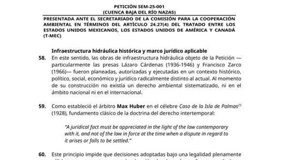 $!La Comisión para la Cooperación Ambiental cuenta ahora con 60 días para determinar si procede la elaboración de un expediente de hechos sobre la cuenca baja del Nazas.