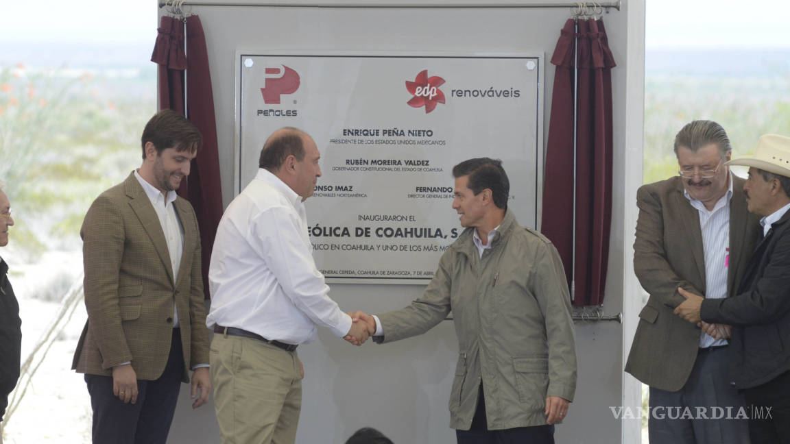 Enrique Peña Nieto inaugura Parque Eólico Peñoles en Coahuila