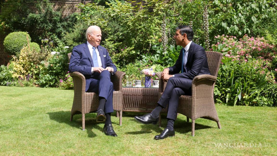 Biden aborda con Sunak la guerra en Ucrania y la crisis climática con Carlos III en su visita a Londres