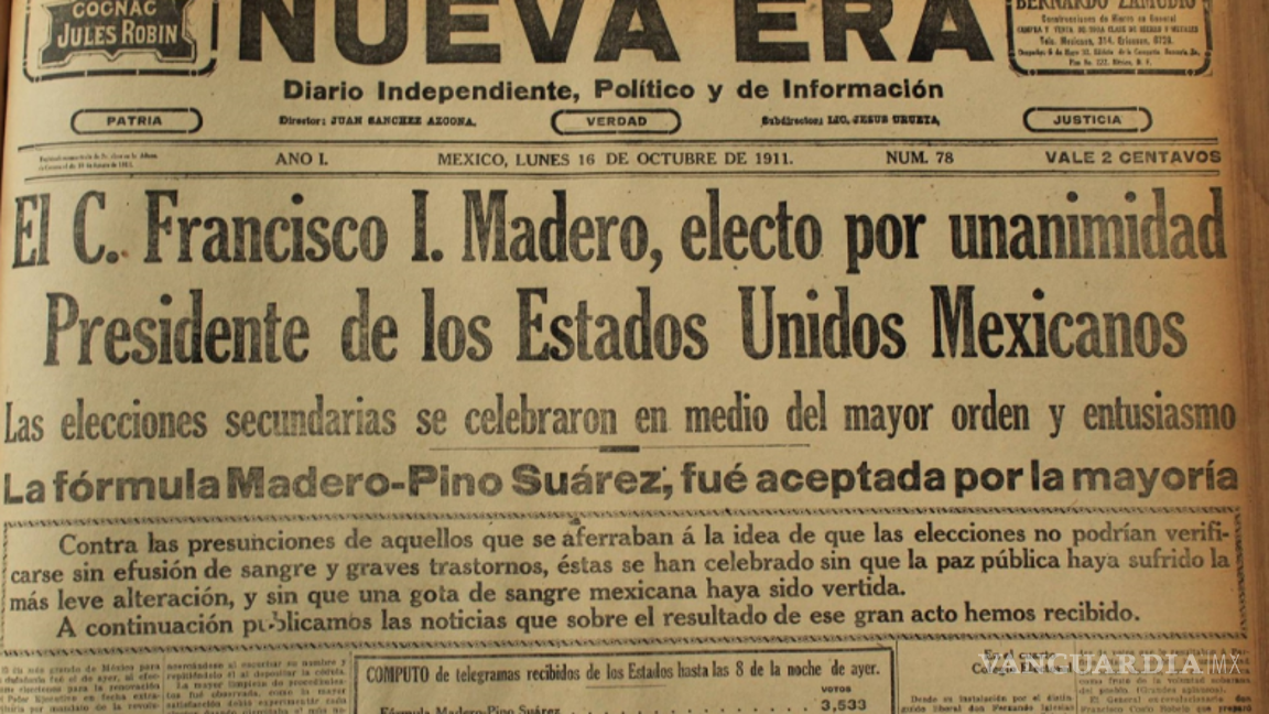 $!Madero y Pino Suárez, líderes electos de la nueva etapa democrática. Retrato representativo del poder civil tras los comicios de 1911.