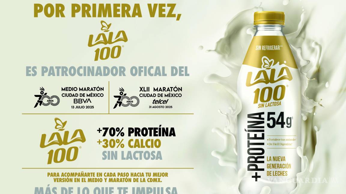 Lala 100 impulsará a los corredores del Medio Maratón y el XLII Maratón de la Ciudad de México a cruzar la meta