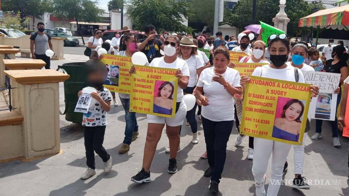 Presionarán con marcha en Torreón; ‘encuentren a Sugey’, exigen