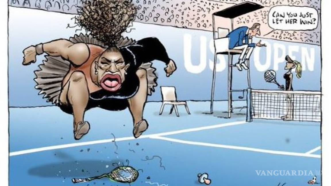 El Herald Sun se defiende por la caricatura 'racista' de Serena Williams
