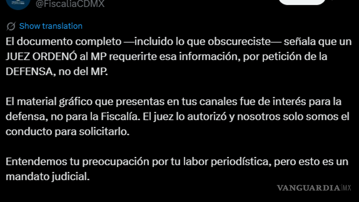 $!Fiscalía de CDMX vs. periodista Carlos Jiménez: Protagonizan ‘guerrilla’ en redes sociales