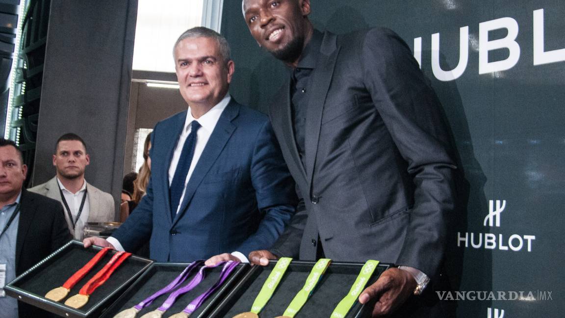 Usain Bolt visita México para presentar un nuevo reloj