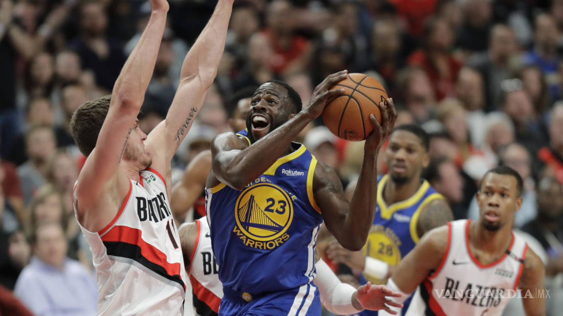 Vencen los Blazers a los Warriors y están a uno del título