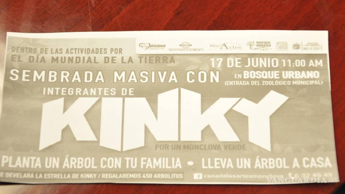 Grupo Kinky estará en Monclova para sembrar árboles
