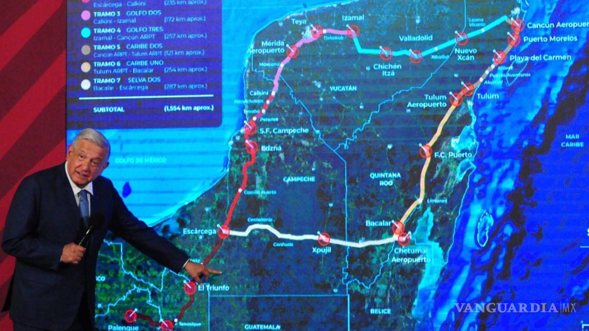 Admite AMLO que Tren Maya aumentó su costo; oscilará entre 15 y 20 mil mdd
