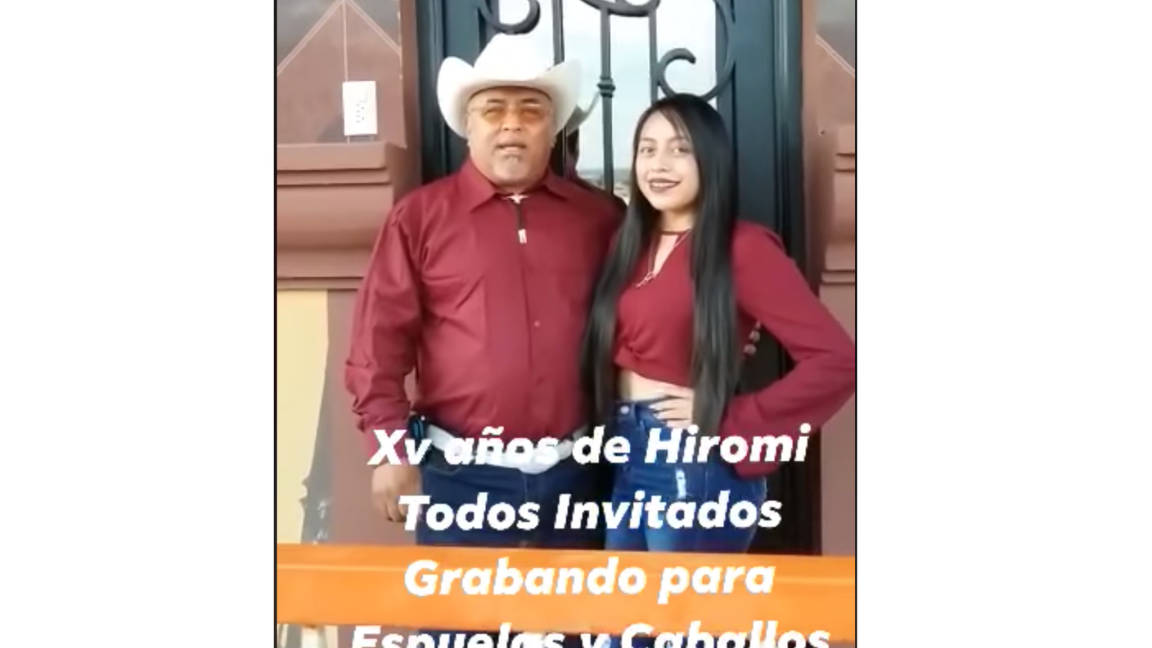 Al estilo de Rubí, invitan en redes sociales a fiesta de XV años de Hiromi en Tamaulipas