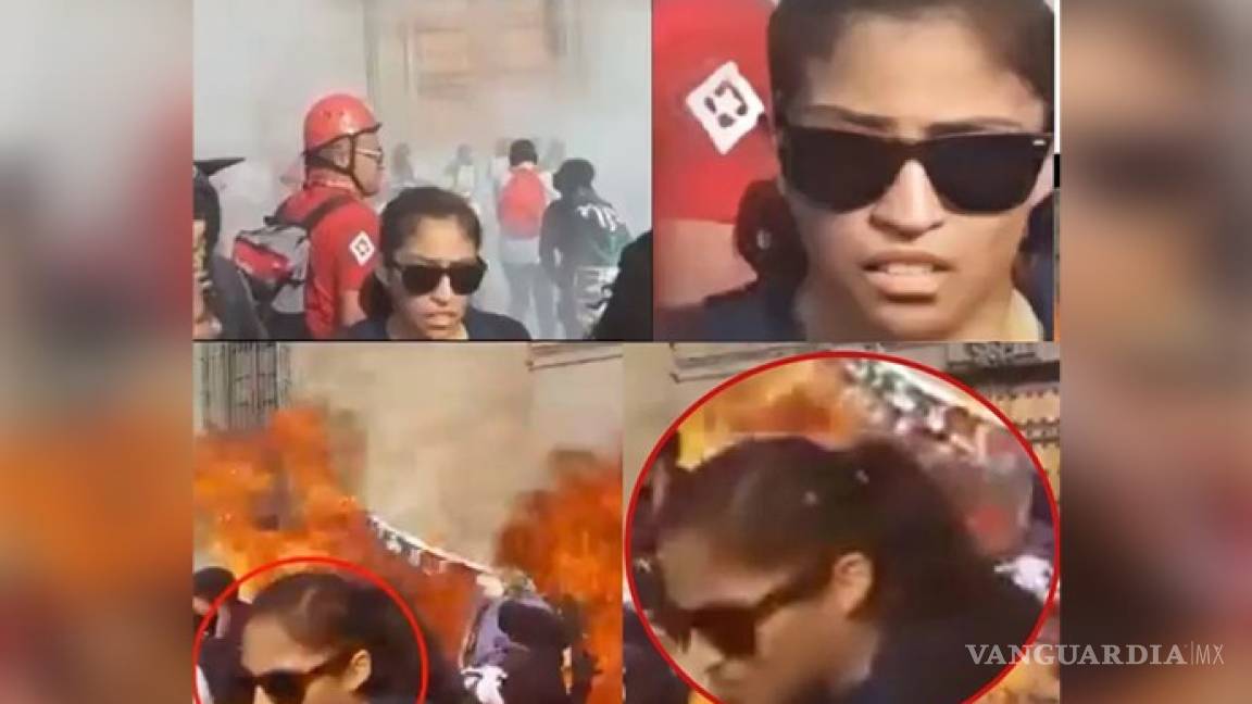Busca la Fiscalía de la CDMX a mujer que lanzó bomba molotov contra Palacio Nacional