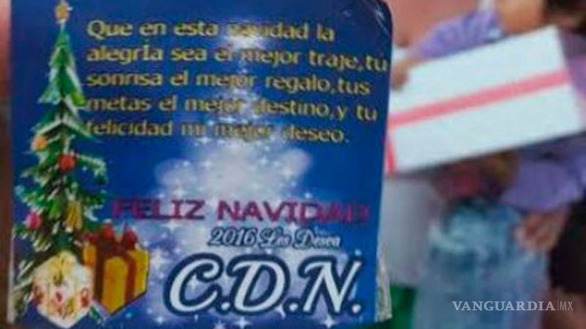 Cártel regaló juguetes, cobijas y cenas navideñas en Tamaulipas