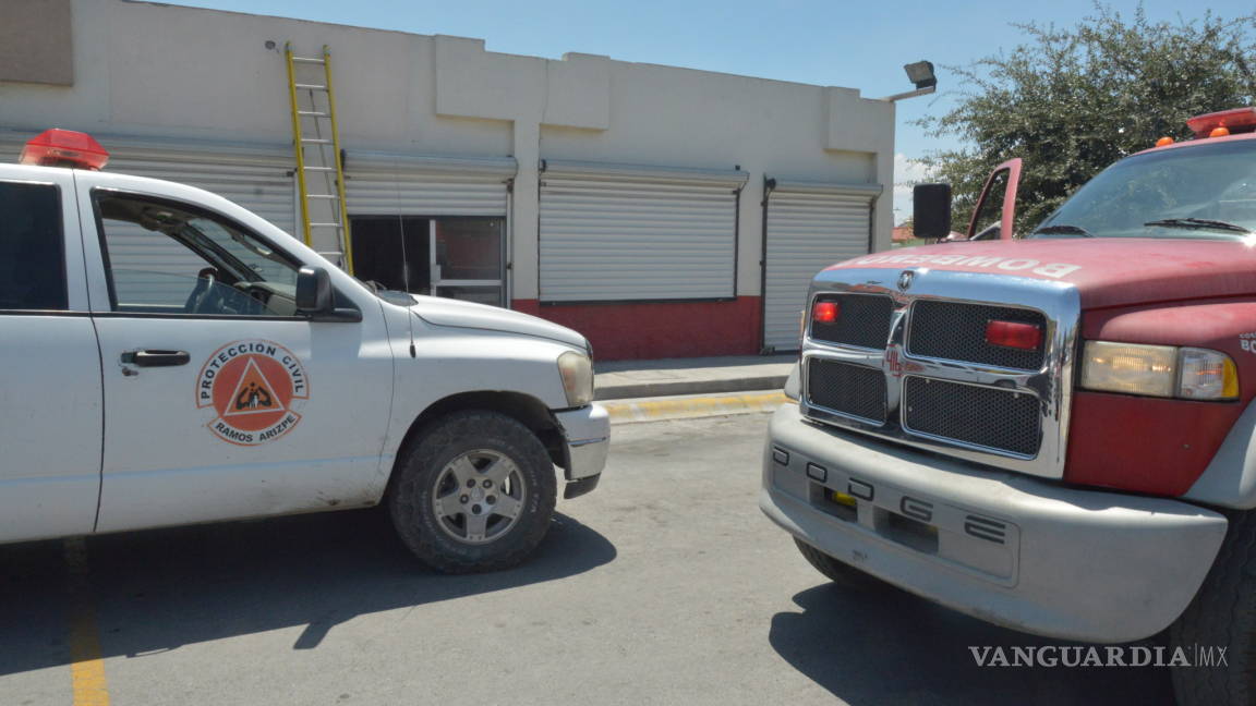 Explota local en Ramos Arizpe y cocinera sufre graves heridas