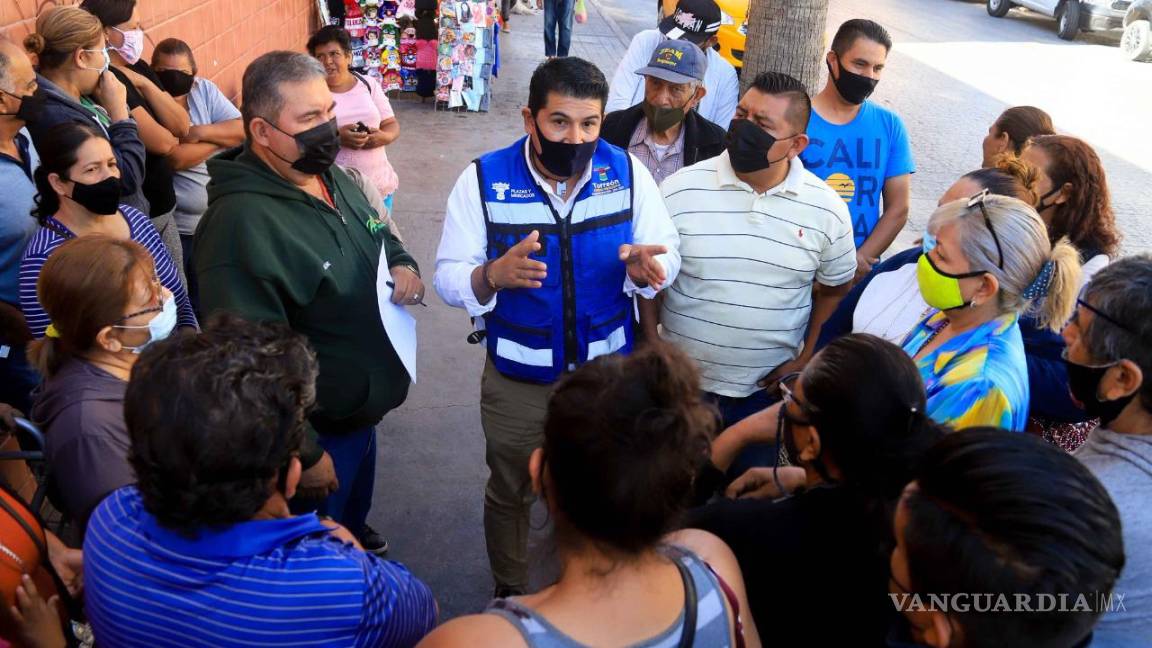 Inicia ordenamiento de vendedores alrededor de Iglesia de Guadalupe en Torreón