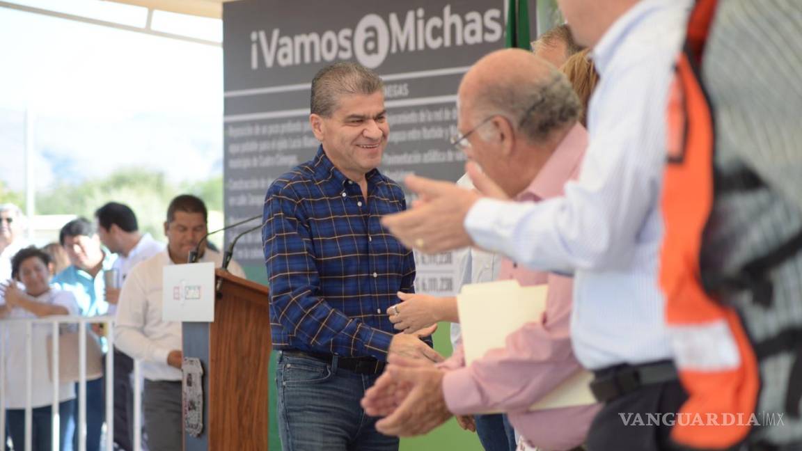 Miguel Riquelme arranca obras con el programa &quot;Vamos a Michas&quot; en municipios de la Región Centro Desierto