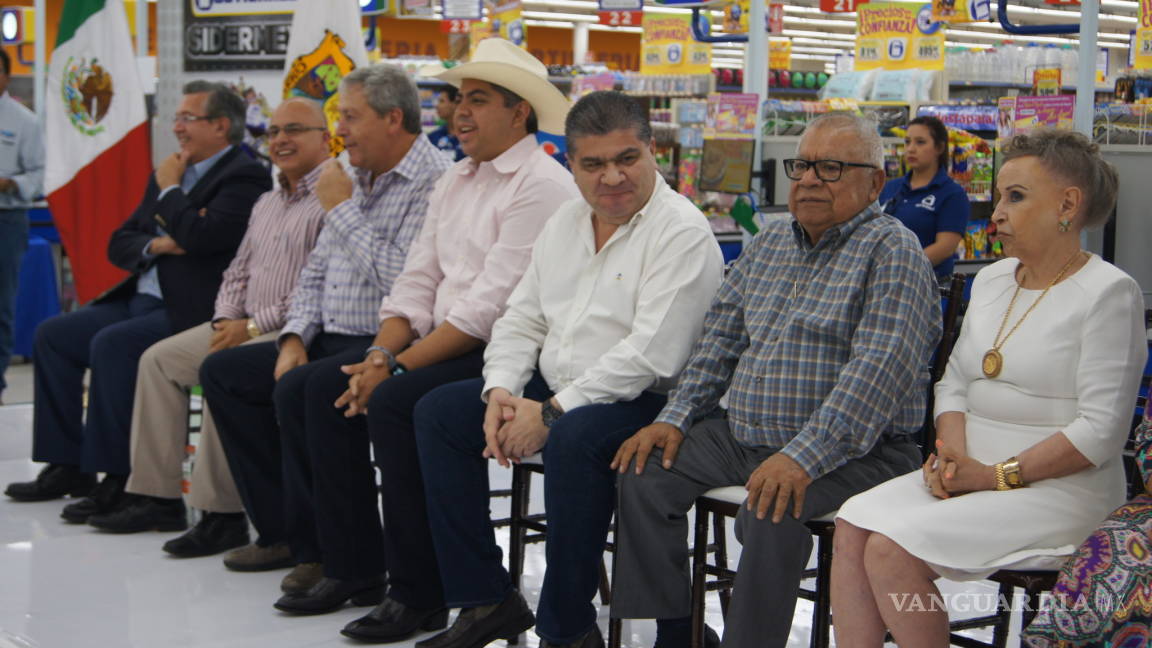 Gobernador inaugura nueva sucursal de Súper Gutiérrez en Monclova