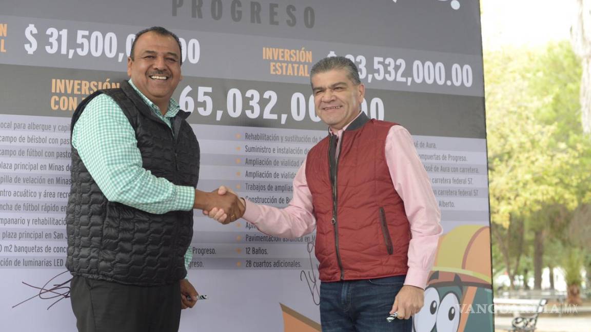 Inversión por 65 mdp llega a Progreso, Coahuila
